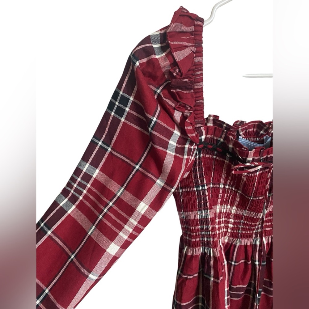 Hill House Home The Long Sleeve Scarlett Mini Nap Dress Size S - Picture 10 of 15